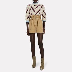 Isabel Marant Étoile Parana Cotton &
Linen Shorts - Camel
